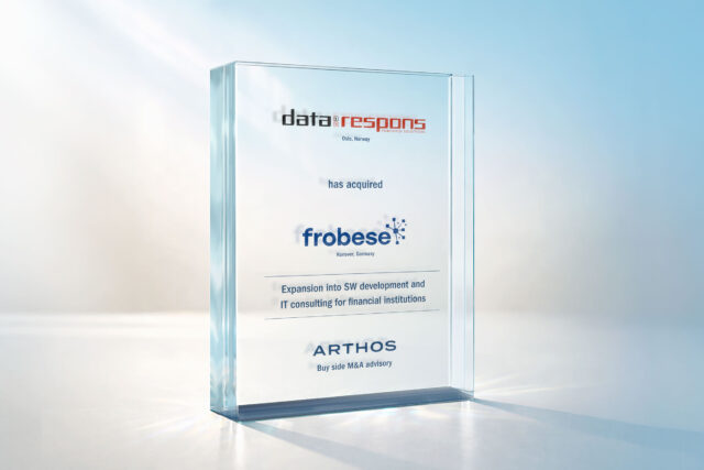 ARTHOS berät Data Respons beim Kauf von Frobese