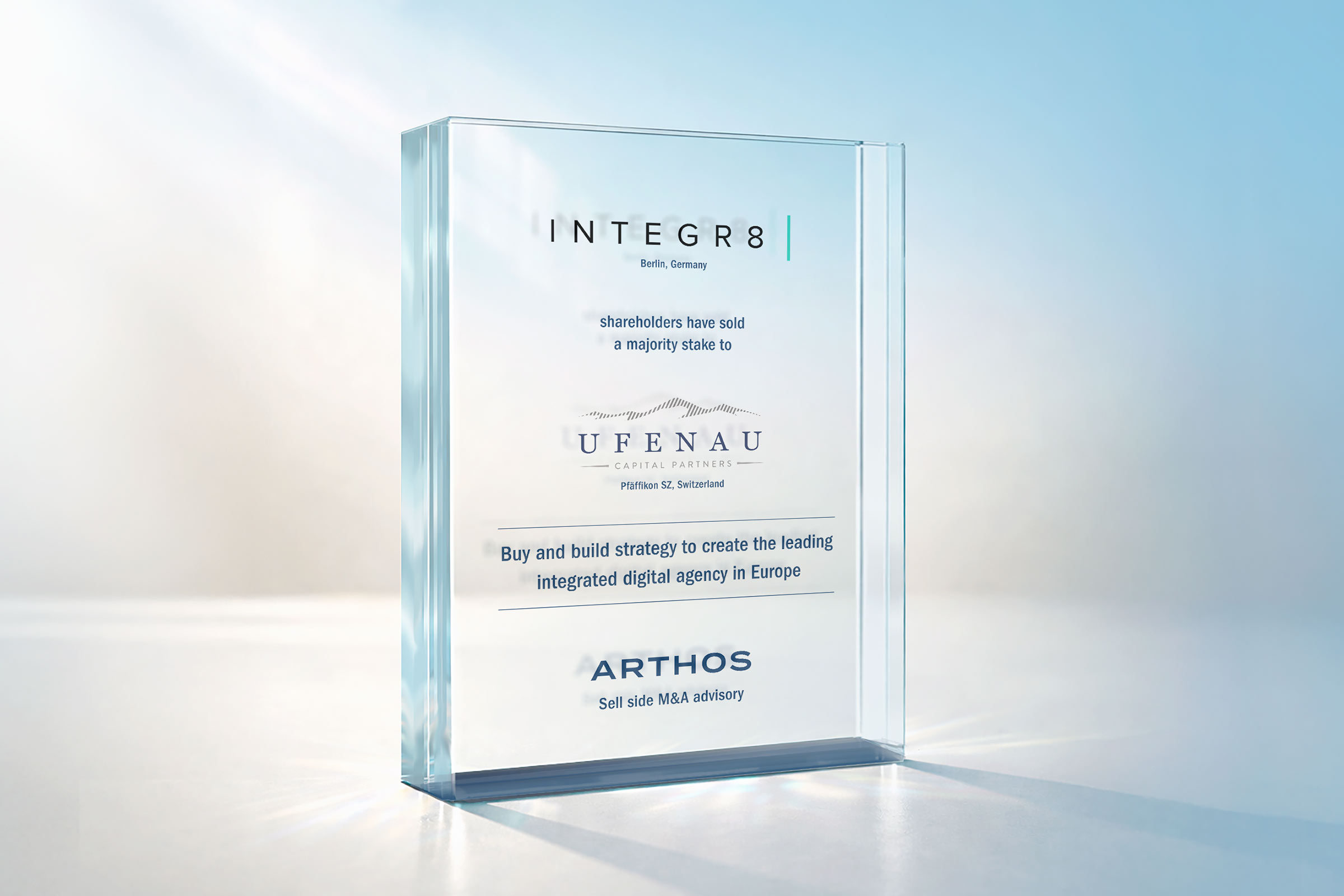 ARTHOS berät INTEGR8 beim Beteiligungsverkauf an Ufenau