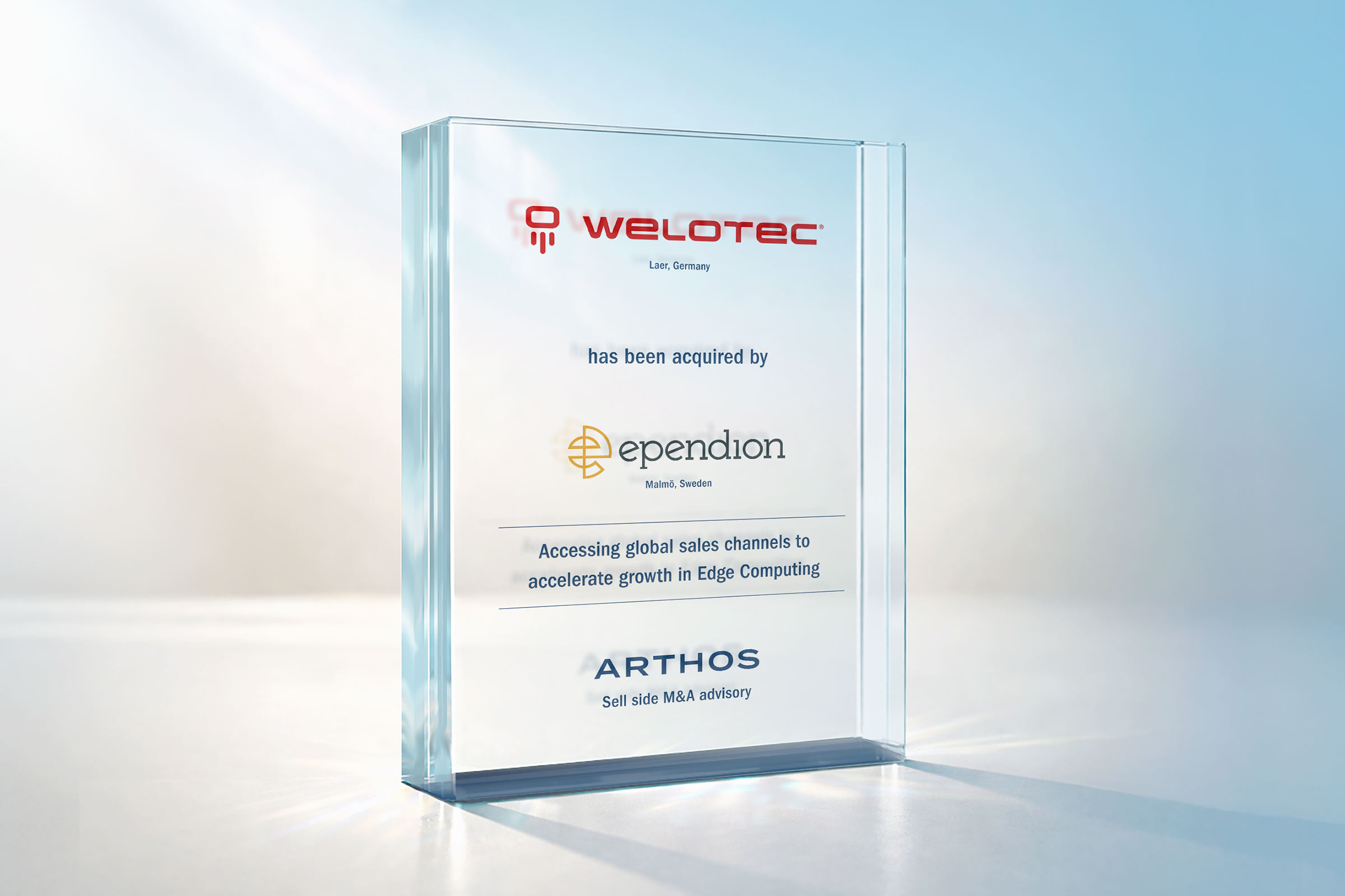 ARTHOS berät Welotec beim Verkauf an Ependion